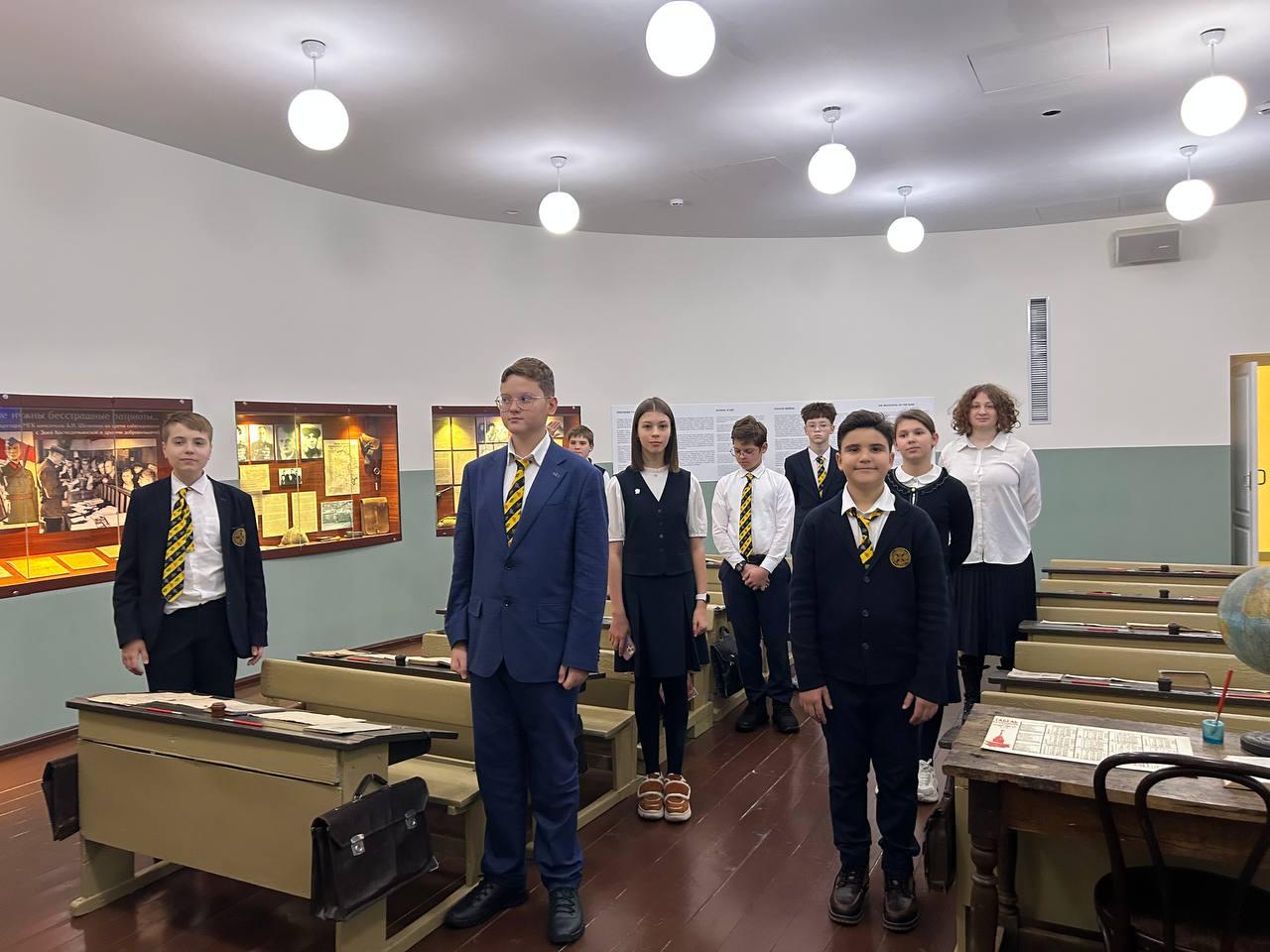Гимназисты 7В класса побывали в Музейном комплексе памяти Героя Советского Союза Зои Космодемьянской